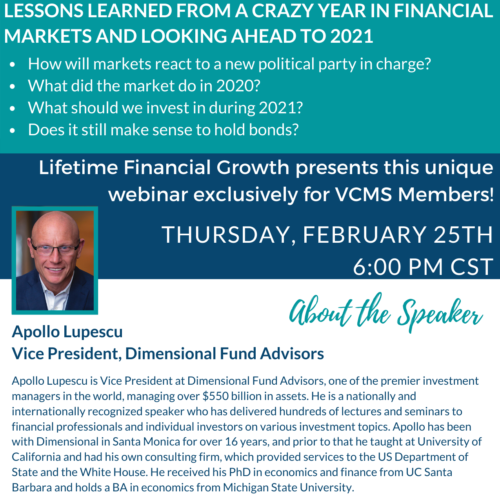 Webinar: Lessons learned from a crazy year in financial markets and looking ahead to 2021